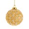 80MM Gold Lattice Glass Ball Ornaments, 6-Piece Box Set